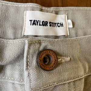 Taylor Stitch Light Khaki Shorts 100% Cotton Sz 32